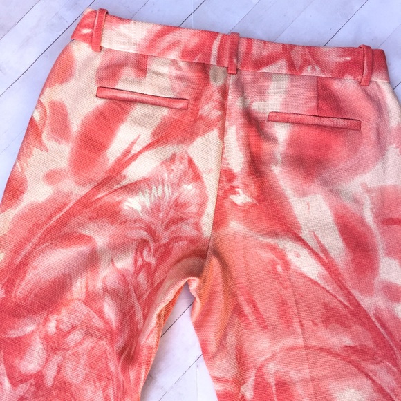 J.Crew pink Tie Dye Print Cafe Capris - Picture 3 of 5